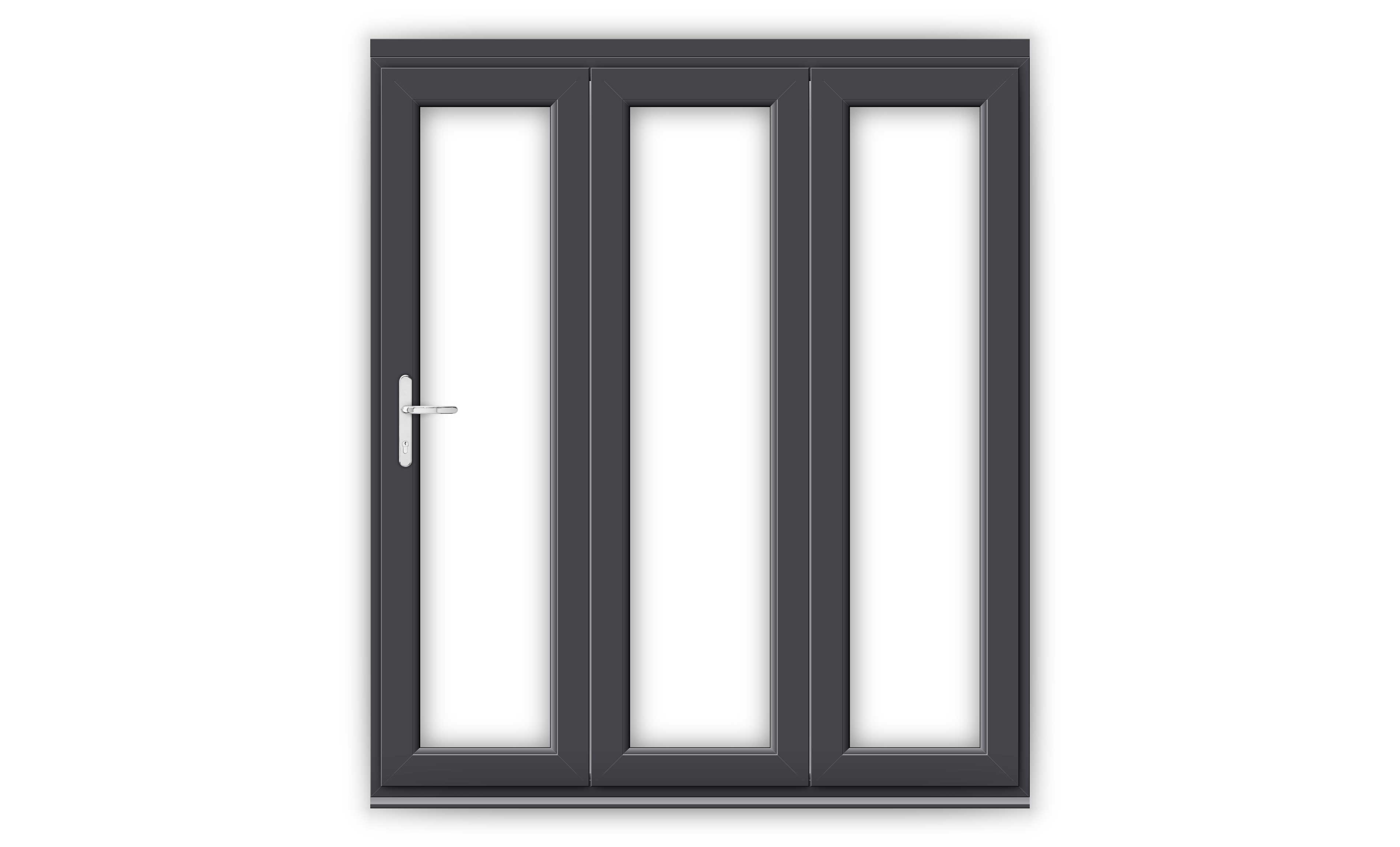 6ft Anthracite Grey uPVC Bifold Doors Flying Doors